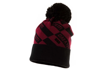 Jamiks DALLAS czapka dla chłopca z pomponem bordo