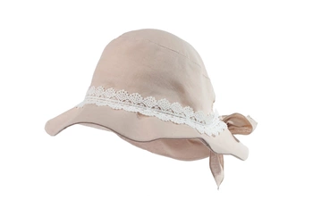 Jamiks Jade kapelusz na lato z dużym rondem len beżowy