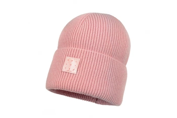 Jamiks ZAFIRA czapka dla dziewczynki kaszmir morelowa