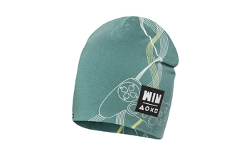 Broel KLEMENS czapka podwójna dla chłopca zielona