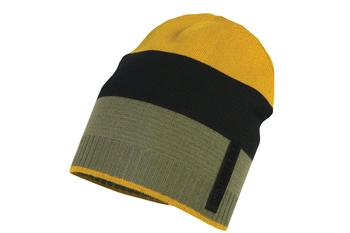 Jamiks BILLY czapka na wiosnę dla chłopca miodowy-czarny