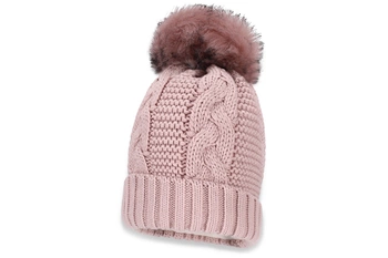 BROEL BONA czapka dla dziewczynki z pomponem brudny róż