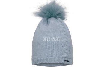 BROEL Kora czapka na zimę dla dziewczynki niebieska