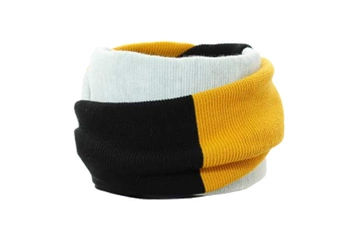 Pupill BOA komin duży szal dla dzieci szary-czarny-miodowy