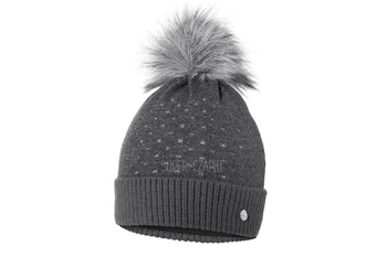 BROEL Laguna czapka z pomponemna zimę dla dziewczynki grafit