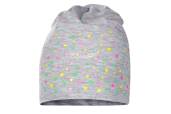 BROEL Rio czapka dla dziewczynki na wiosnę wiskoza szary-zielony