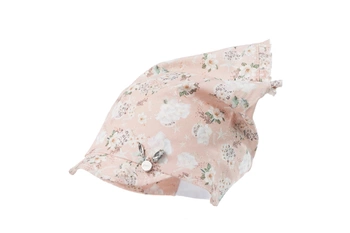 Jamiks LINNEA chustka z daszkiem beżowe lilie SILVERPLUS