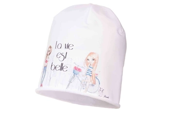 JAMIKS Carolyn czapka dla dziewczynki beanie biała