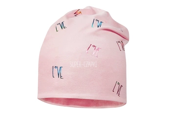 BROEL Sandi czapka dla dziewczynki beanie jasny róż