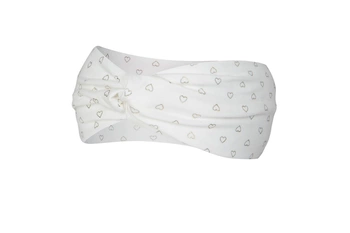 BROEL Sol opaska dla dziewczynki serduszka wiskoza ecru