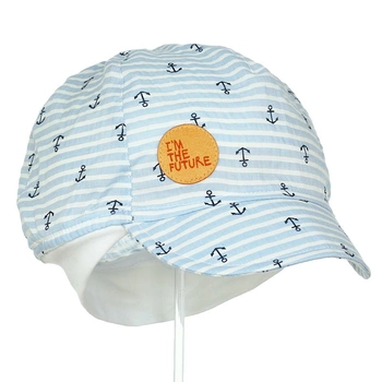 Pupill Tymon czapka z daszkiem dla chłopca na lato błękitna