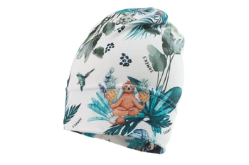 Jamiks ELIAS czapka beanie dla chłopca szmaragdowa dżungla