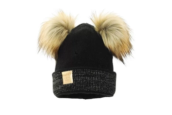 Pupill IZABELLA czapka dla dziewczynki na zimę czarna