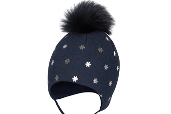 BROEL Margherita czapka na zimę dla dziewczynki granat