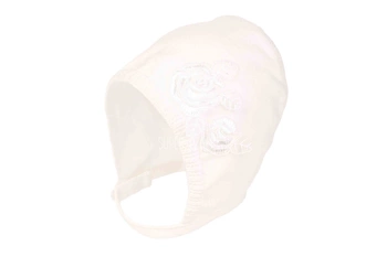 JAMIKS Juliet czapka bonetka dla dziewczynki chrzest ecru