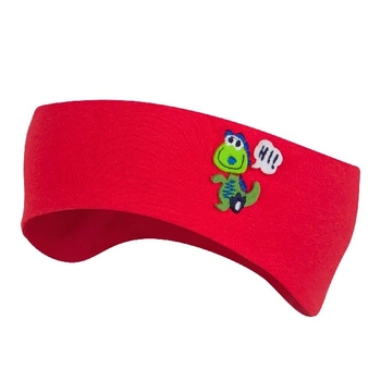 BROEL Brites opaska dla chłopca naszywka wiskoza czerwona