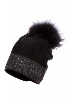 JAMIKS Mackenzie czapka zimowa dla mamy i córki czarna