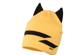 Jamiks Brandon czapka z uszkami dla chłopca żółta