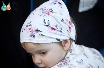 Jamiks BUFANDA chustka dla dziewczynki pudrowe róże