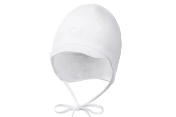 BROEL Tobiasz czapka niemowlęca chrzest ecru