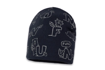 BROEL IDZI czapka dla chłopca na jesień granat