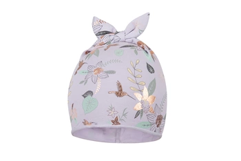 Broel AMELIA czapka na wiosnę kokarda lawendowy