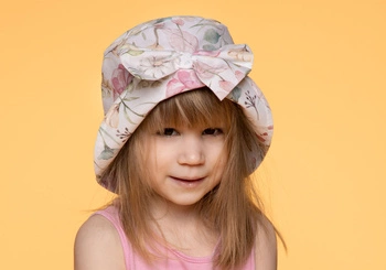 Broel LEOKADIA kapelusz na lato w kwiatki