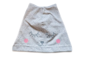 BROEL Reno czapka dla dziewczynki na wiosnę kotek szara
