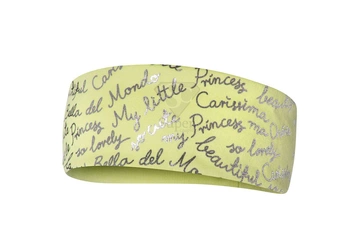 BROEL KA opaska dla dziewczynki napisy limonka