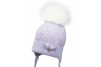 JAMIKS HALIE czapka zimowa jenot lawendowa