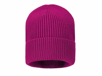 Broel STREET prążkowana czapka beanie fuksja