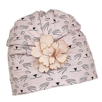 Pupill Aisha czapka dla dziewczynki bambus pudrowy róż