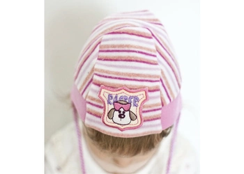 RASTER Bąbel czapka wiązana dla dziewczynki