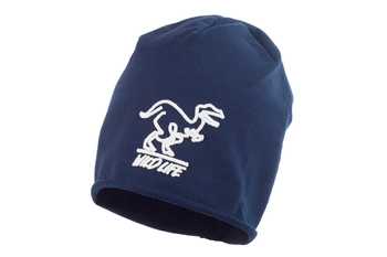 Jamiks LEOS czapka beanie dla chłopca granatowa