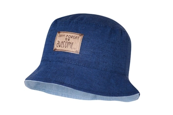 Broel GABRIEL kapelusz na lato dla chłopca len bucket hat jeans