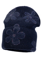 Jamiks MARGARITA czapka z podszewką granatowa