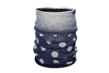 BROEL Goya komin w grochy dla dziewczynki granat KNIT