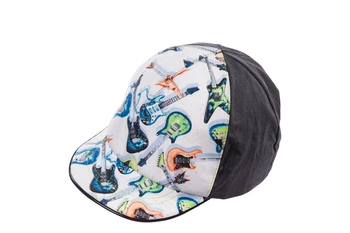 Jamiks LEO czapka z daszkiem dla chłopca na lato gitara grafit