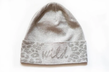 BROEL Dummi czapka dla dziewczynki beanie szara KNIT