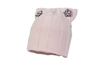 Jamiks GANESHA czapka dziewczynki uszka róż