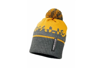 Jamiks ALASTOR czapka dla chłopca z pomponem miodowy