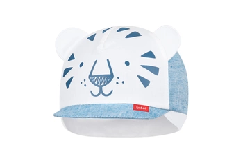 Broel DODGE czapka lniana z daszkiem dla chłopca niebieska