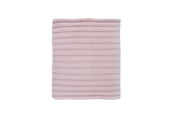 Jamiks NIDA komin dla dzieci prążkowany kaszmir pudrowy róż