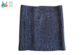 BROEL PRĄŻEK komin tuba dla dzieci prążkowany granat