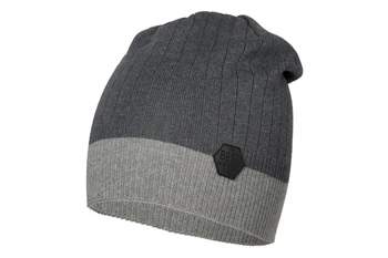 BROEL Filippo czapka dla chłopca dzianina KNIT szara