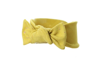 Pupill OPAL opaska wiosenna z kokardą prążkowana miodowa