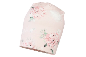 Jamiks AJA czapka dla dziewczynki bambus różowa hortensja