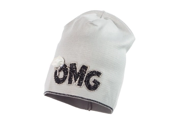 Jamiks VIVIANNA czapka OMG dla dziewczynki szary