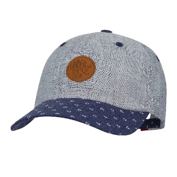 Broel Hygin czapka lniana z daszkiem dla chłopca szara