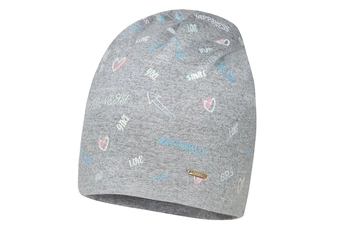 BROEL Synthia czapka dla dziewczynki wiskoza szary-niebieski